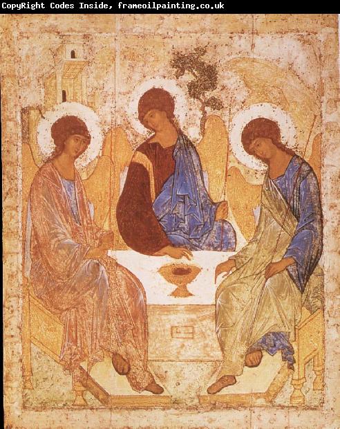 unknow artist Andrei Rublev, The gammaltestamentliga Trinity